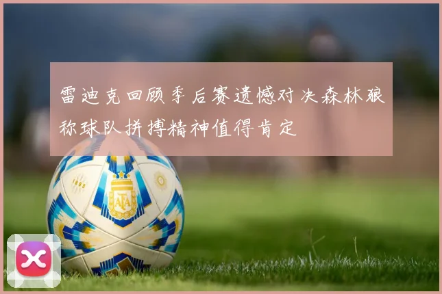 雷迪克回顾季后赛遗憾对决森林狼称球队拼搏精神值得肯定